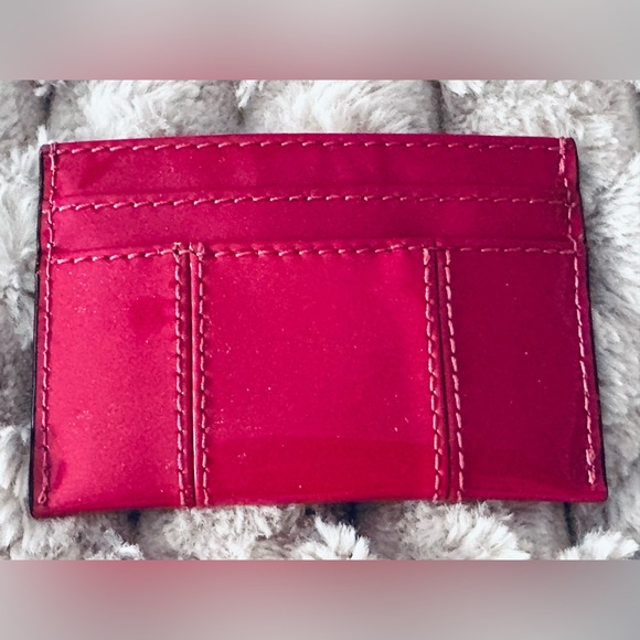 Authentic Coach Julian Magenta Patent Card Holder Case! NWT - Picture 5 of 6